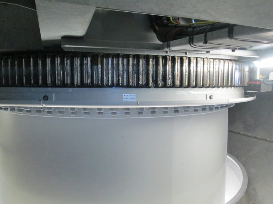 The yaw mechanism of an Enercon wind turbine